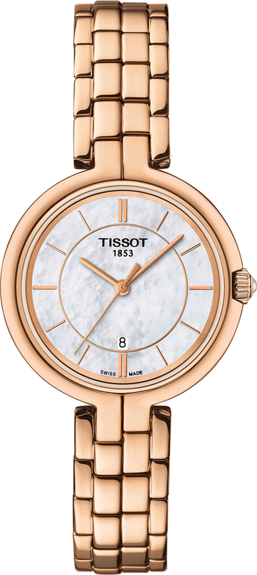  Shop Authentic Tissot T Lady Flamingo Mother of Pearl Dial Rose Gold Steel Strap Watch For Women - T094.210.33.111.01 - Luxxuri