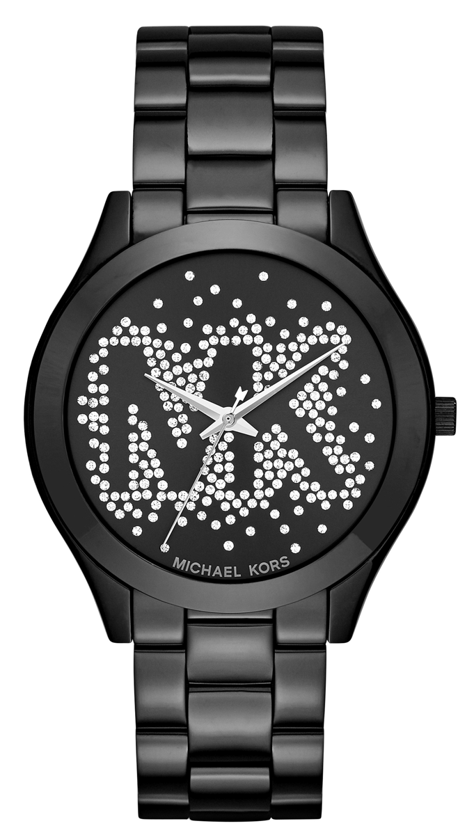  Shop Authentic Michael Kors Slim Runway Black Dial Black Steel Strap Watch for Women - MK3589 - Luxxuri