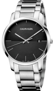 Shop Authentic Calvin Klein City Black Dial Silver Steel Strap Watch for Men - K2G2G14C - Luxxuri