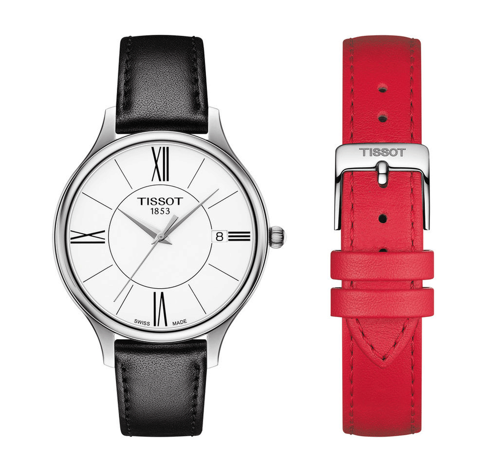  Shop Authentic Tissot Bella Ora Round White Dial Black Leather Strap Watch For Women - T103.210.16.018.00 - Luxxuri
