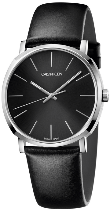  Shop Authentic Calvin Klein Posh Black Dial Black Leather Strap Watch for Men - K8Q311C1 - Luxxuri