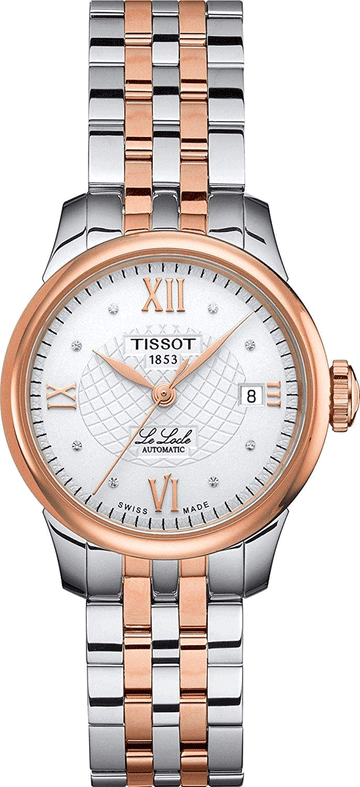  Shop Authentic Tissot Le Locle Automatic Lady Silver Dial Two Tone Steel Strap Watch For Women - T41.2.183.16 - Luxxuri