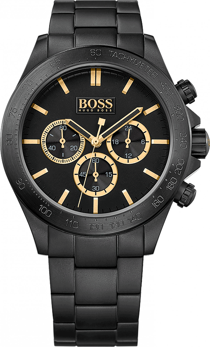  Shop Authentic Hugo Boss Ikon Black Dial Black Steel Strap Watch for Men - 1513278 - Luxxuri