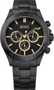  Shop Authentic Hugo Boss Ikon Black Dial Black Steel Strap Watch for Men - 1513278 - Luxxuri