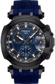  Shop Authentic Tissot T Race Chronograph Blue Dial Blue Silicone Strap Watch For Men - T115.417.37.041.00 - Luxxuri
