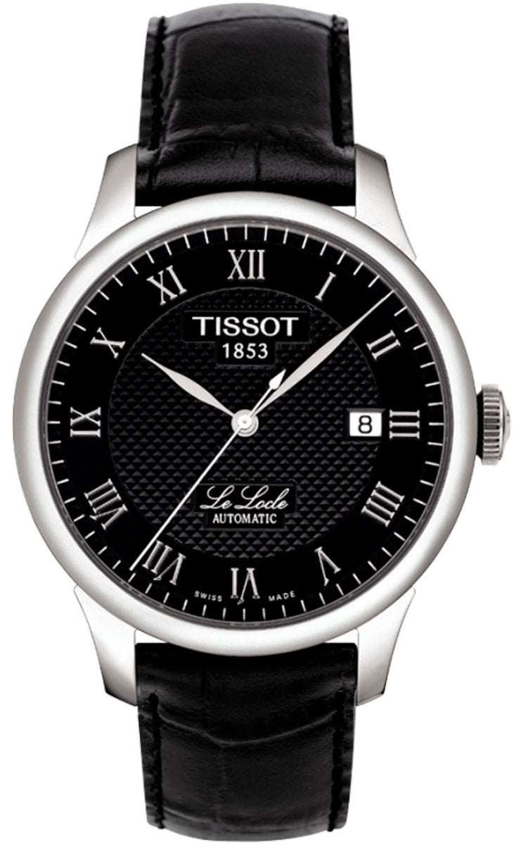  Shop Authentic Tissot T Classic Le Locle Automatic Black Dial Black Leather Strap Watch For Men - T41.1.423.53 - Luxxuri
