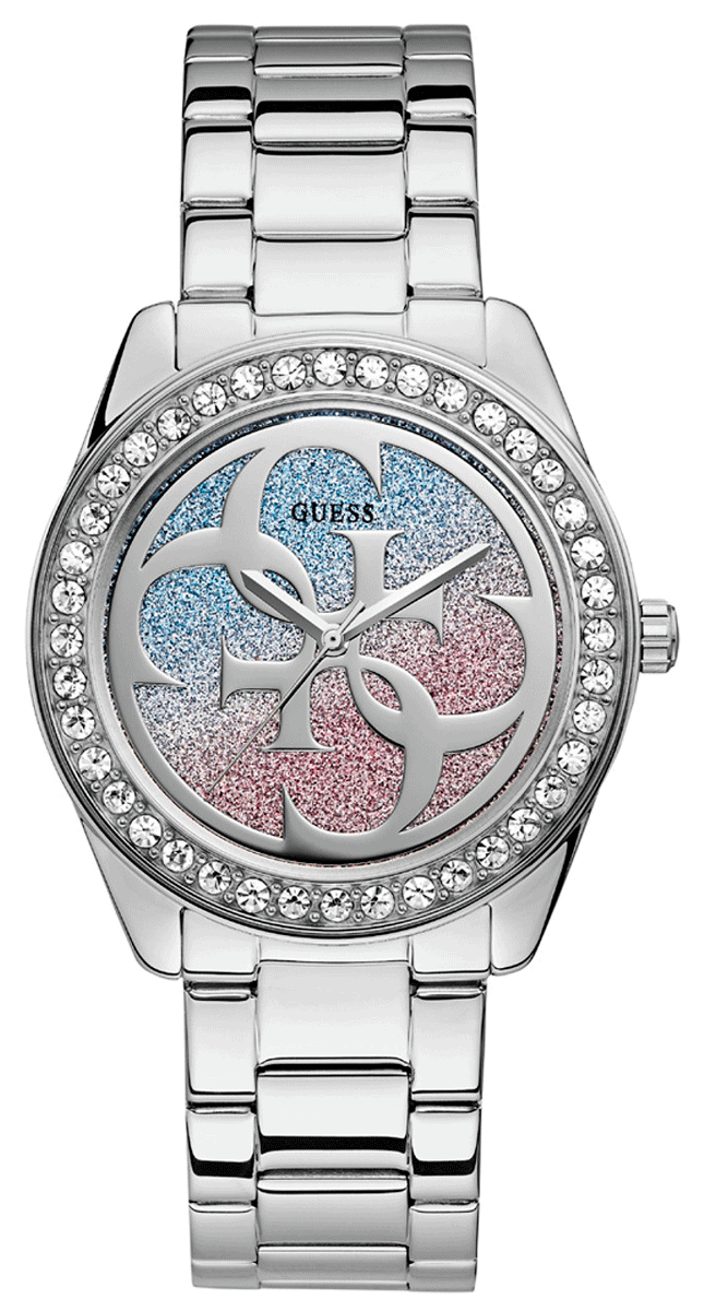  Shop Authentic Guess G Twist Diamonds Silver Dial Silver Steel Strap Watch For Women - W1201L1 - Luxxuri