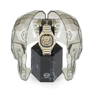 Philipp Plein High-Conic Automatic Gold Dial Silver & Gold Stainless Steel Strap Watch For Men - PWRAA0323
