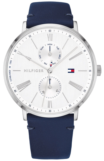  Shop Authentic Tommy Hilfiger Jenna White Dial Blue Leather Strap Watch for Women - 1782072 - Luxxuri