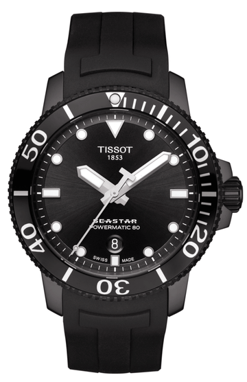  Shop Authentic Tissot Seastar 1000 Powermatic 80 Black Dial Black Rubber Strap Watch For Men - T120.407.37.051.00 - Luxxuri
