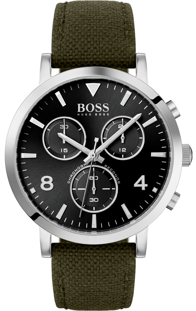  Shop Authentic Hugo Boss Vesada Grey Dial Green Nylon Strap Watch for Men - 1513692 - Luxxuri