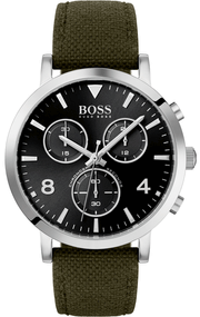  Shop Authentic Hugo Boss Vesada Grey Dial Green Nylon Strap Watch for Men - 1513692 - Luxxuri