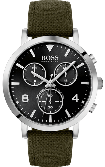  Shop Authentic Hugo Boss Vesada Grey Dial Green Nylon Strap Watch for Men - 1513692 - Luxxuri