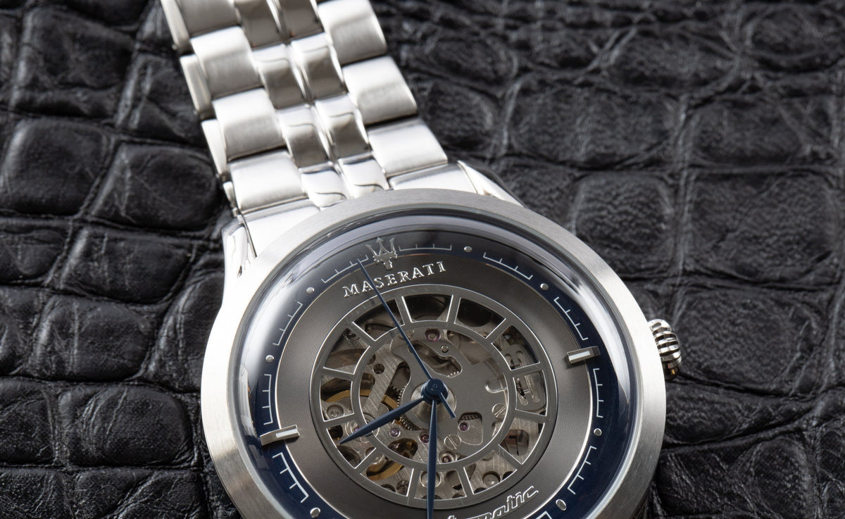  Shop Authentic Maserati Ricordo Automatic Gray Dial Silver Steel Strap Watch For Men - R8823133003 - Luxxuri