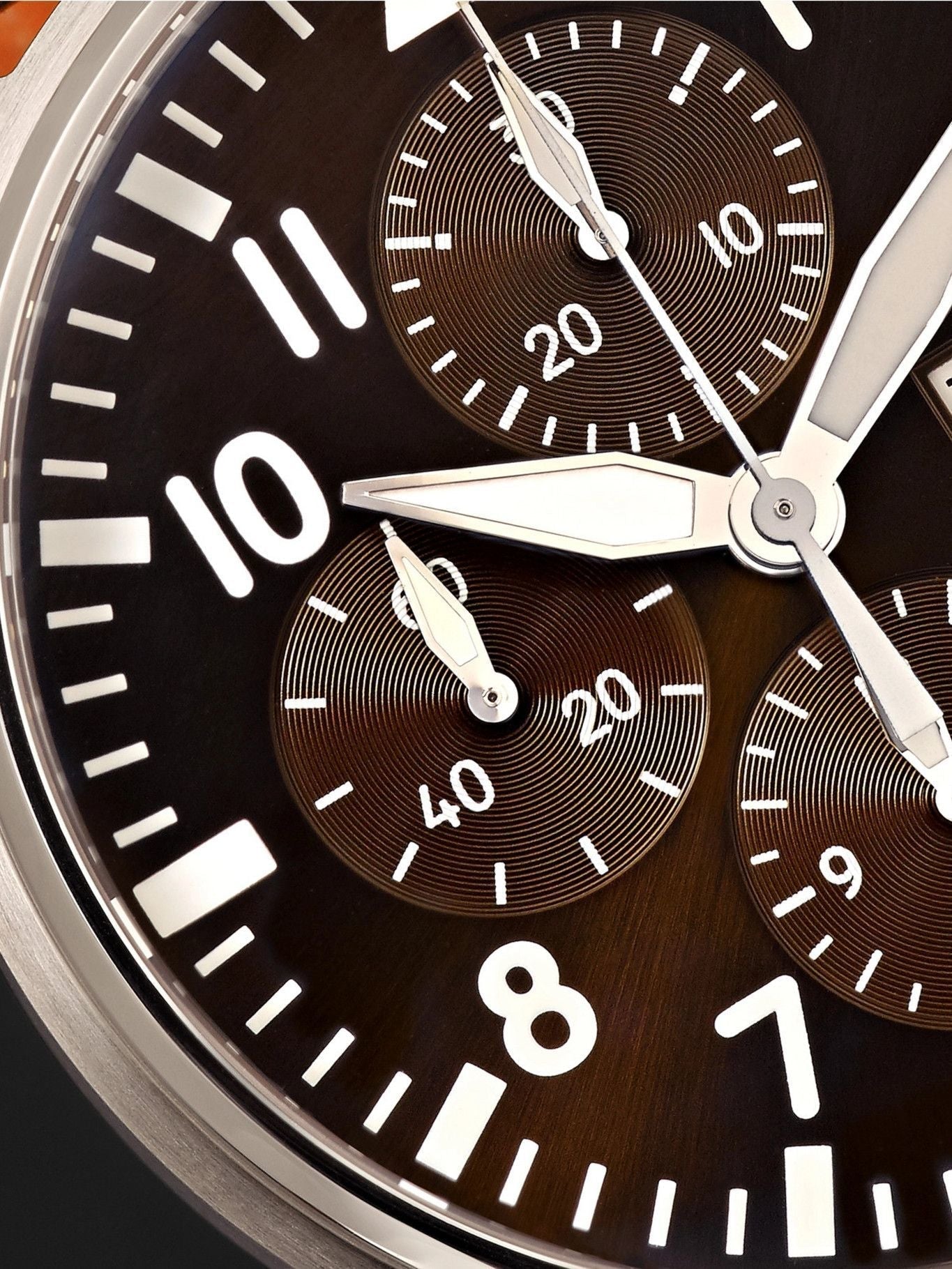  Shop Authentic IWC Pilot's Watch Chronograph Edition Brown Dial Brown Leather Strap Watch for Men - IW377713 - Luxxuri