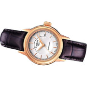  Shop Authentic Tissot Carson Automatic White Dial Brown Leather Strap Watch For Women - T085.207.36.011.00 - Luxxuri