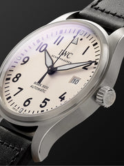  Shop Authentic IWC Pilot's Watch Mark XVIII White Dial Black Leather Strap Watch for Men - IW327002 - Luxxuri