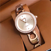 Coach Park Signature Rose Gold Dial Rose Gold Steel Strap Watch for Women - 14503172