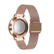  Shop Authentic Daniel Wellington Petite Melrose Black Dial Rose Gold Mesh Strap Watch For Women - DW00100303 - Luxxuri