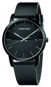  Shop Authentic Calvin Klein City Quartz Black Dial Black Leather Strap Watch for Men - K2G2G4C1 - Luxxuri
