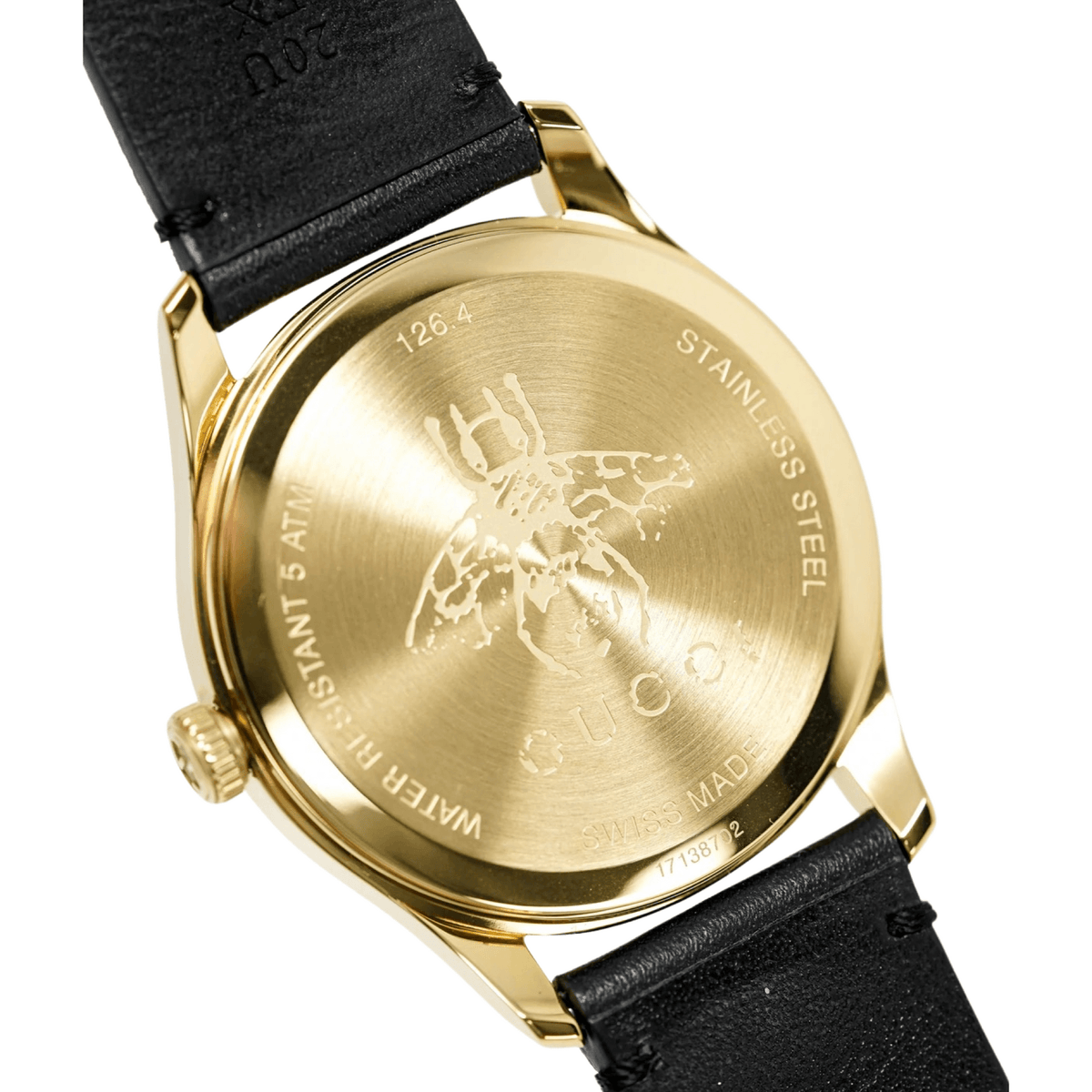  Shop Authentic Gucci G-Timeless Black Dial Black Leather Strap Watch For Women - YA1264055 - Luxxuri