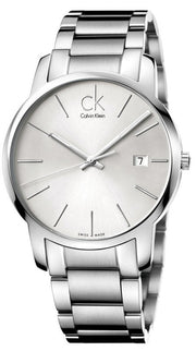  Shop Authentic Calvin Klein City Silver Dial Silver Steel Strap Watch for Men - K2G2G146 - Luxxuri