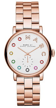  Shop Authentic Marc Jacobs Baker White Dial Rose Gold Steel Strap Watch for Women - MBM3441 - Luxxuri