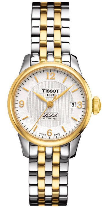  Shop Authentic Tissot Le Locle Automatic Small Lady White Dial Two Tone Steel Strap Watch For Women - T41.2.183.34 - Luxxuri