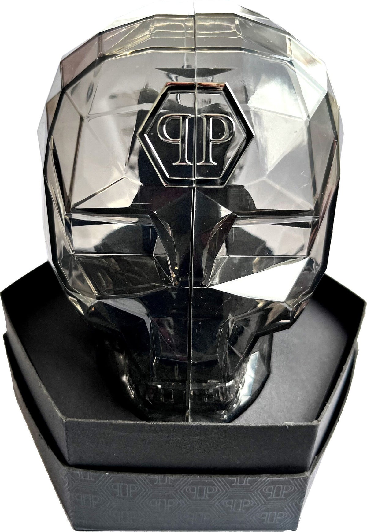 Philipp Plein The Skull Grey Dial Grey Stainless Steel Strap Watch For Men- PWAAA2324