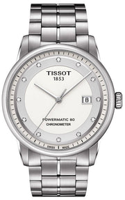  Shop Authentic Tissot T Classic Luxury Powermatic 80 White Dial Silver Steel Strap Watch For Men - T086.408.11.016.00 - Luxxuri