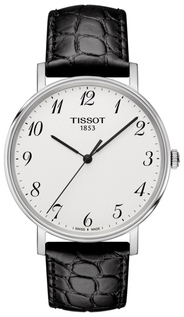  Shop Authentic Tissot Everytime Desire Medium White Dial Black Leather Strap Watch For Men - T109.410.16.032.00 - Luxxuri