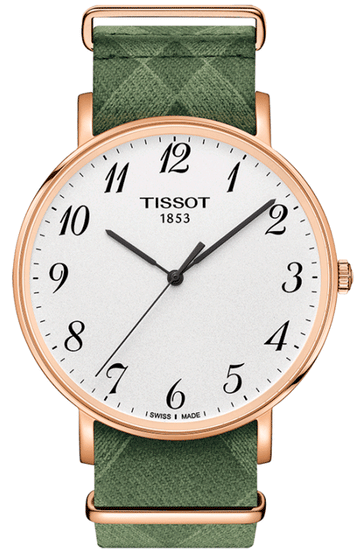  Shop Authentic Tissot T Classic Everytime White Dial Green Nylon Strap Watch for Men - T109.610.38.032.00 - Luxxuri