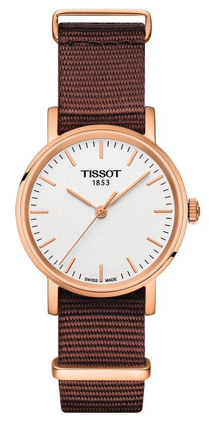  Shop Authentic Tissot Everytime Desire White Dial Maroon NATO Strap Watch for Women - T109.210.37.031.00 - Luxxuri