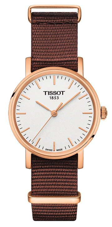  Shop Authentic Tissot Everytime Desire White Dial Maroon NATO Strap Watch for Women - T109.210.37.031.00 - Luxxuri