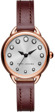  Shop Authentic Marc Jacobs Betty White Dial Brown Leather Strap Watch for Women - MJ1481 - Luxxuri