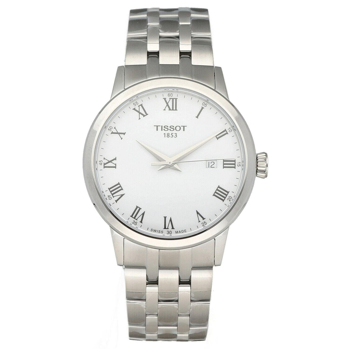  Shop Authentic Tissot T Classic Dream White Dial Silver Steel Strap Watch For Men - T129.410.11.013.00 - Luxxuri