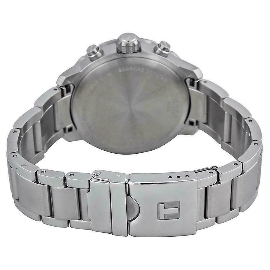  Shop Authentic Tissot Quickster Chronograph Black Dial Silver Steel Strap Watch For Men - T095.417.11.067.00 - Luxxuri