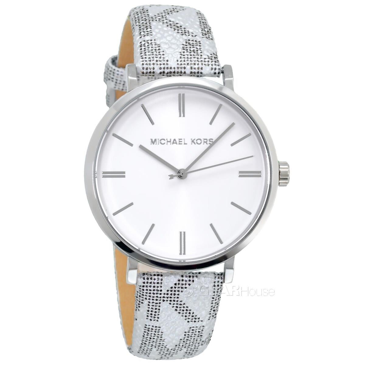  Shop Authentic Michael Kors Addyson Quartz White Dial Gray Leather Strap Watch for Women - MK2951 - Luxxuri