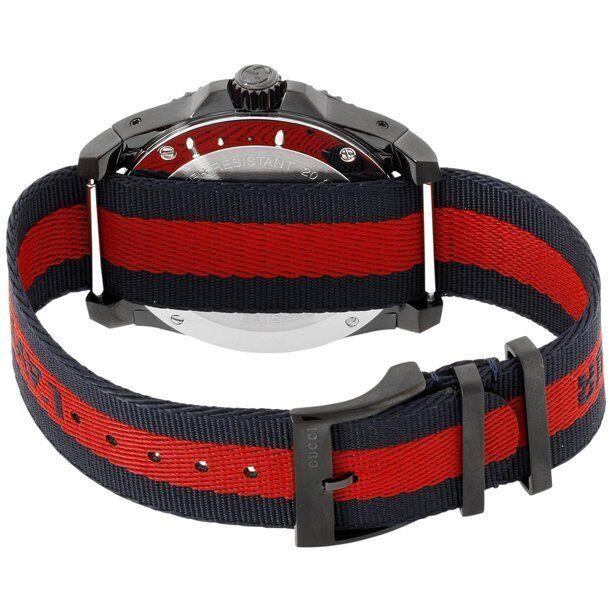  Shop Authentic Gucci Dive Blue & Red Dial Blue & Red Nylon Strap Watch For Men - YA136214 - Luxxuri
