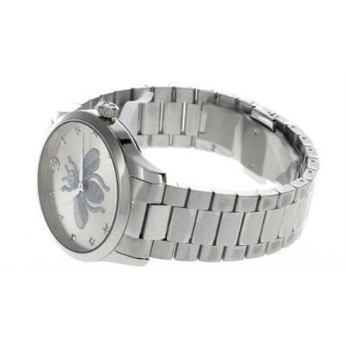 Shop Authentic Gucci G Timeless Silver Dial Silver Steel Strap Watch For Women - YA1264126 - Luxxuri