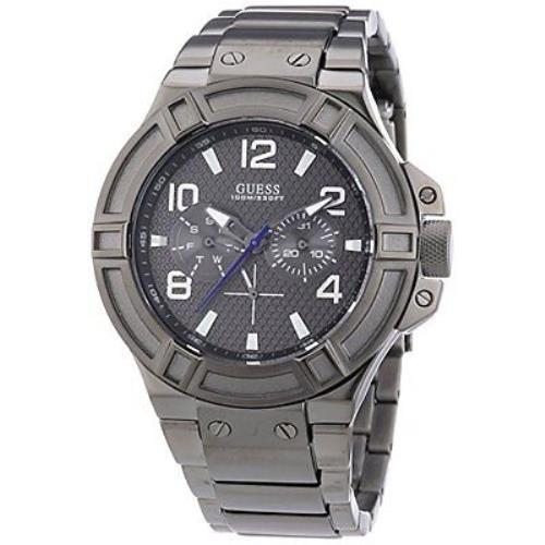  Shop Authentic Guess Rigor Multifunction Black Dial Black Steel Strap Watch For Men - W0218G1 - Luxxuri