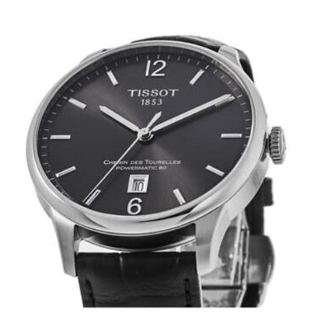  Shop Authentic Tissot Chemin Des Tourelles Powermatic 80 Black Dial Black Leather Strap Watch For Men - T099.407.16.447.00 - Luxxuri