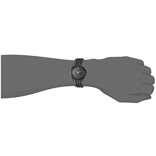  Shop Authentic Bulova Crystal Collection Phantom Black Dial Black Steel Strap Watch for Men - 98A240 - Luxxuri