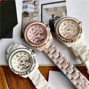 Coach Preston White Dial White Steel Strap Watch for Women - 14503464
