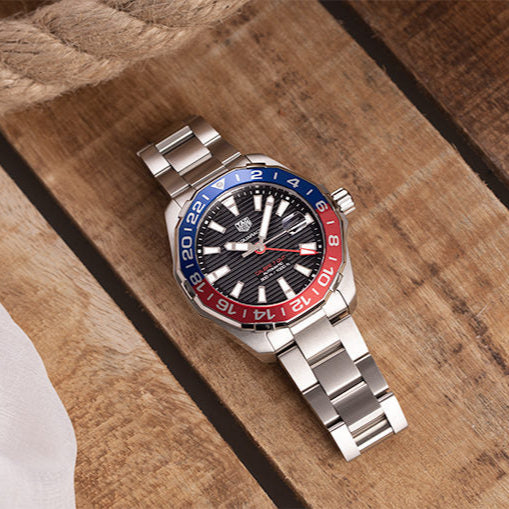 Shop Authentic Tag Heuer Aquaracer Pepsi Black Dial Watch for Men - WAY201F.BA0927 - Luxxuri