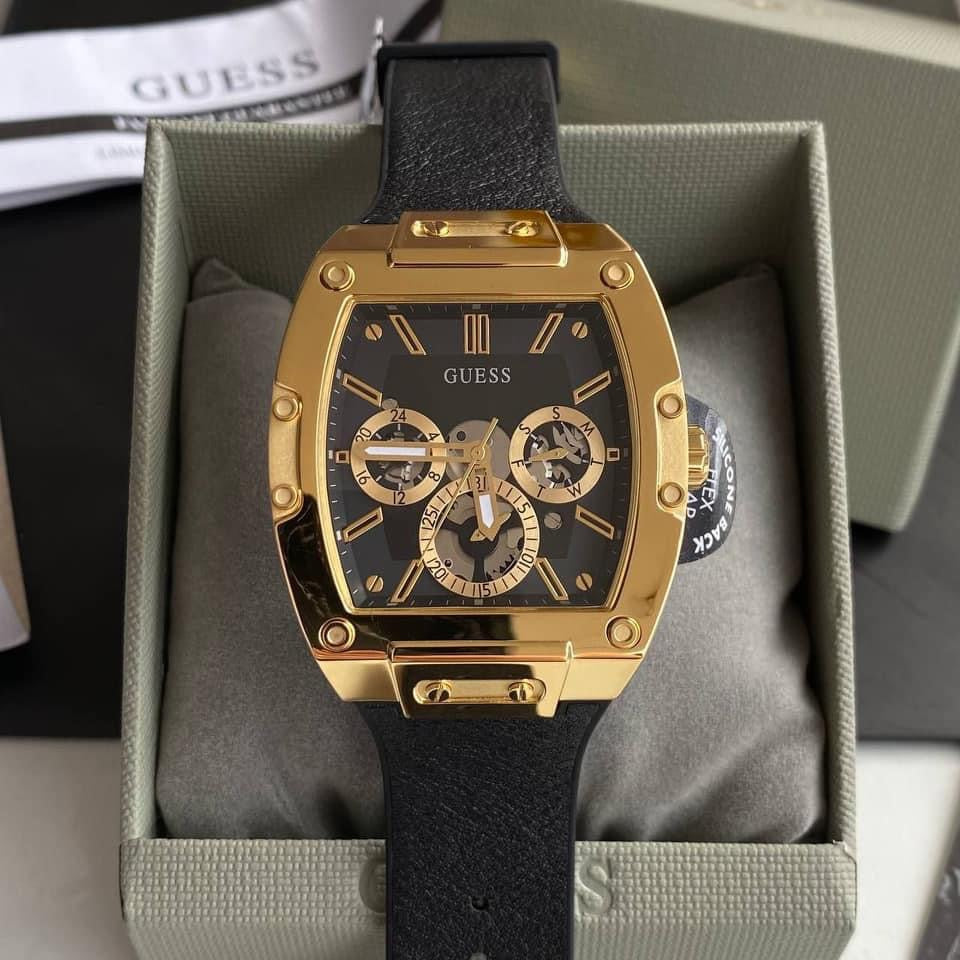  Shop Authentic Guess Phoenix Multifunction Black Dial Black Leather Strap Watch for Men - GW0202G1 - Luxxuri
