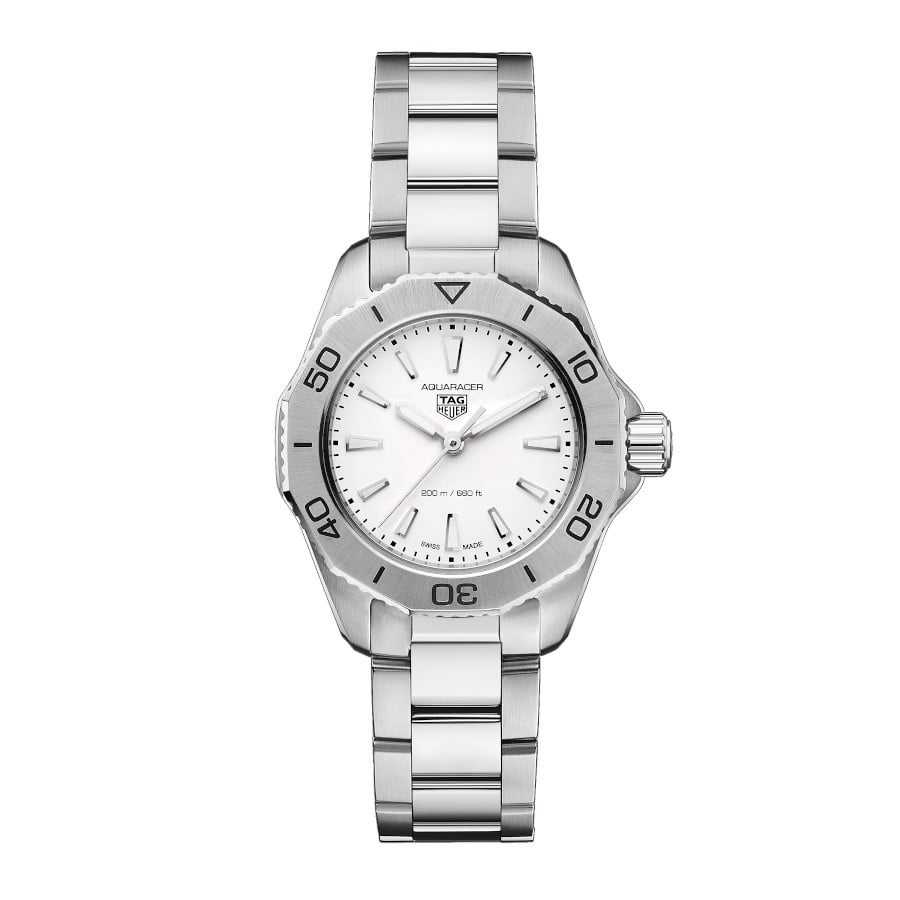  Shop Authentic Tag Heuer Aquaracer White Mother of Pearl Dial Watch for Women - WBD1311.BA0740 - Luxxuri