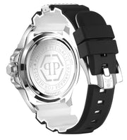 Philipp Plein The Skull Black Dial Black Silicone Strap Watch for Men - PWAAA0121