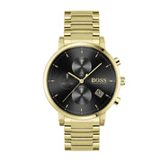  Shop Authentic Hugo Boss Integrity Chronograph Grey Dial Gold Steel Strap Watch for Men - 1513781 - Luxxuri