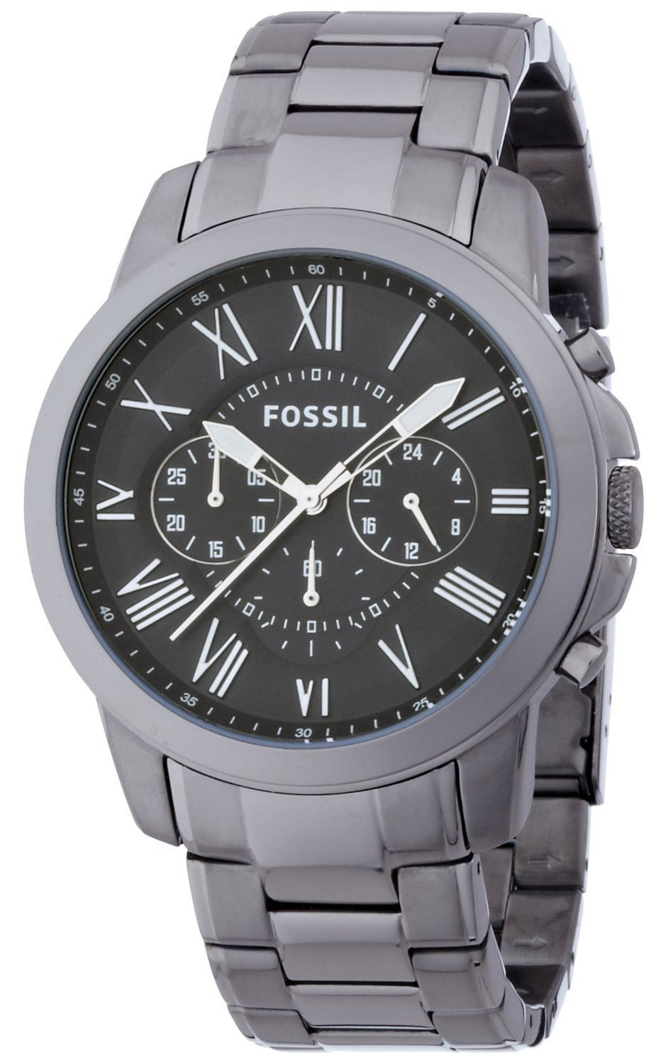  Shop Authentic Fossil Grant Chronograph Blue Dial Grey Steel Strap Watch for Men - FS4831 - Luxxuri